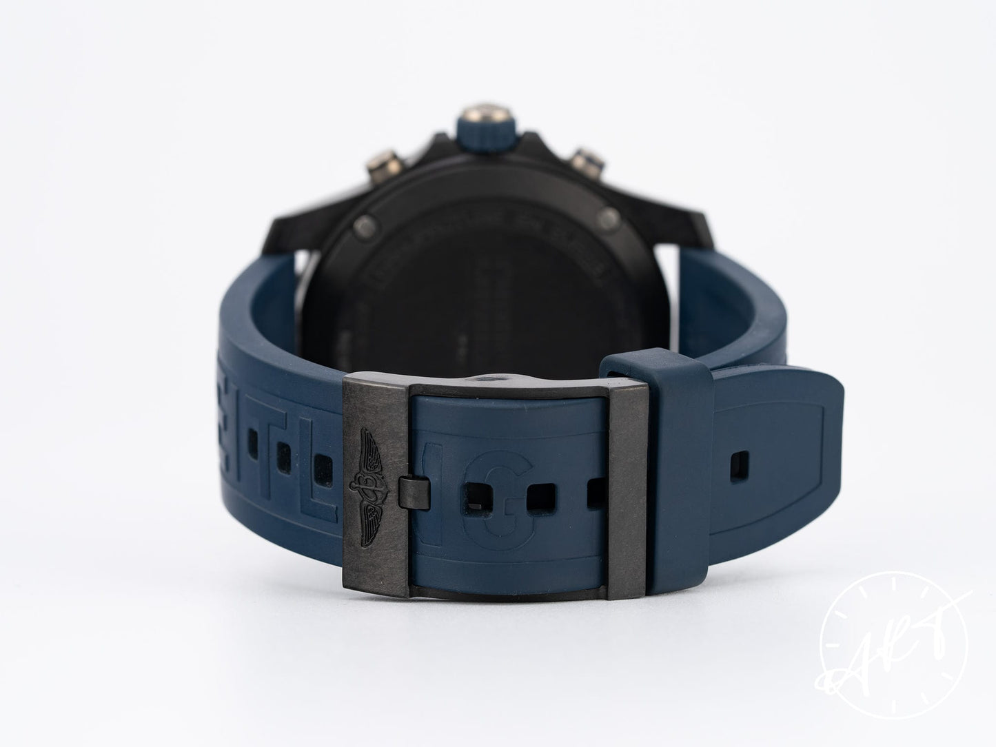 Breitling Endurance Pro 44 Chrono Black SS Quartz Blue Military Watch X82310 BP