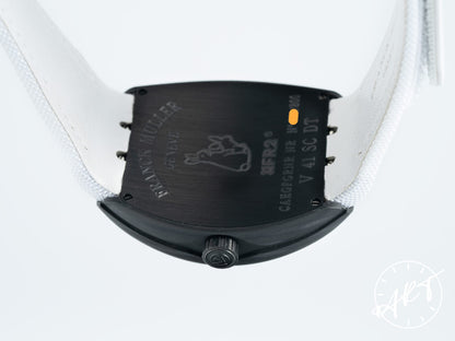NEW Franck Muller Vanguard White Dial “#FR2” Black Carbon Fiber 800 Pcs Ltd Watch BP