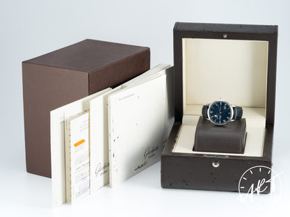Glashütte Original Senator Panorama Date Moon Phase Blue Dial SS Auto Watch BP
