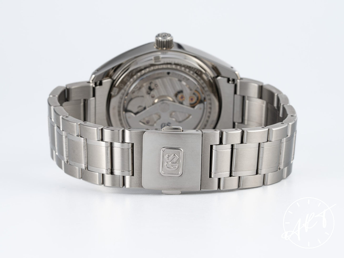 Grand Seiko Heritage Collection Power Reserve Green Dial Titanium Spring Drive 300 Pcs Limited Edition Watch SBGA005 w/ Box & Manual