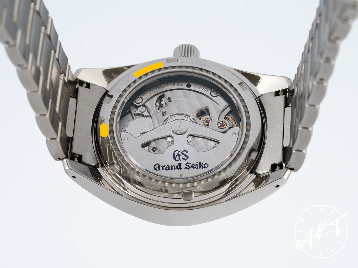 Grand Seiko Heritage Collection Power Reserve Green Dial Titanium Spring Drive 300 Pcs Limited Edition Watch SBGA005 w/ Box & Manual