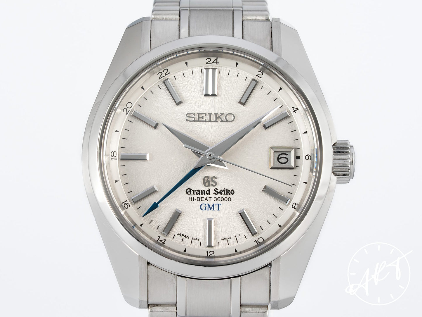Grand Seiko Heritage Collection GMT Hi-Beat Silver Dial Stainless Steel Automatic Watch SBGJ001 w/ Box