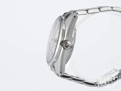 Grand Seiko Heritage Collection GMT Hi-Beat Silver Dial Stainless Steel Automatic Watch SBGJ001 w/ Box