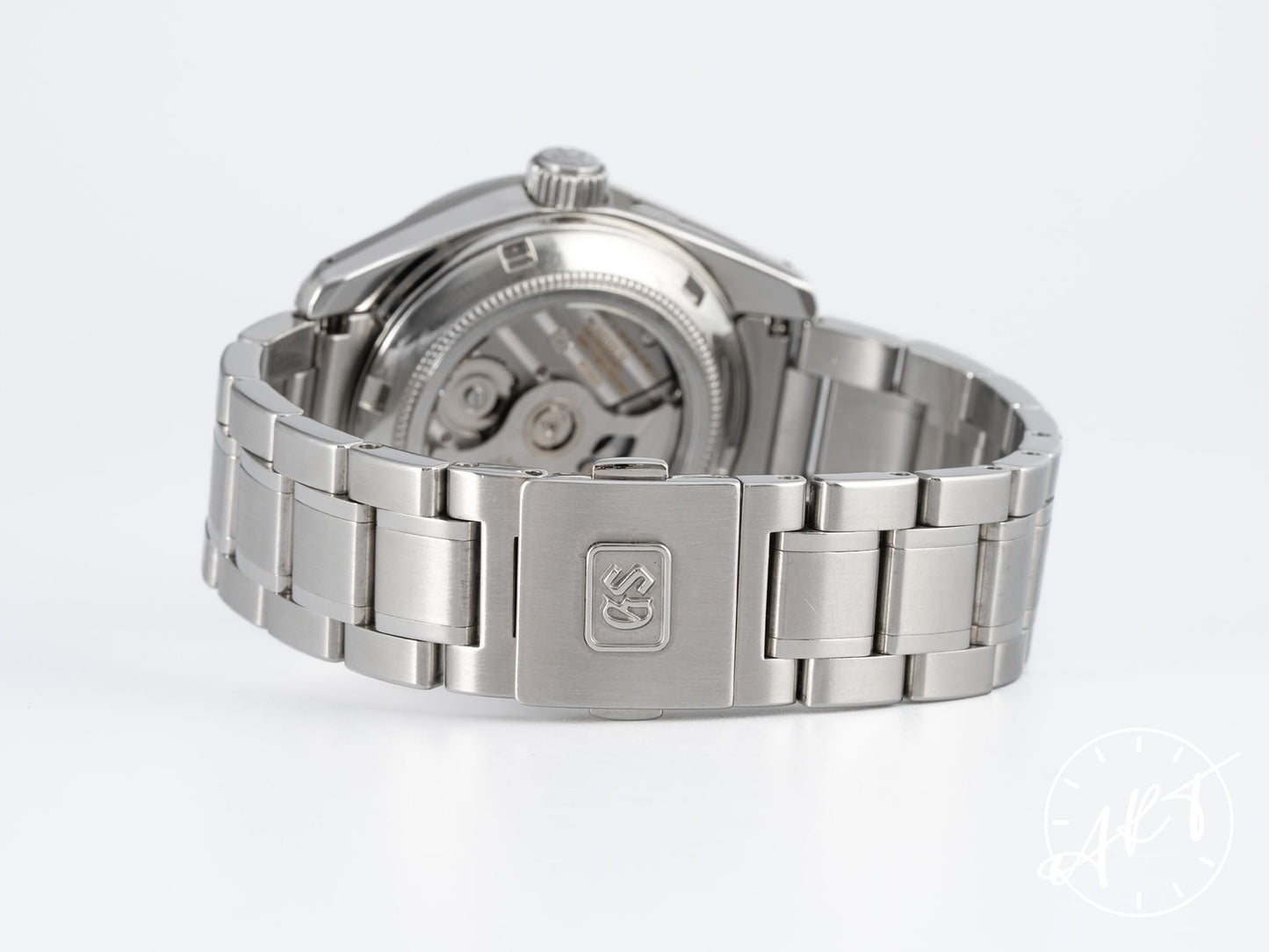 Grand Seiko Heritage Collection GMT Hi-Beat Silver Dial Stainless Steel Automatic Watch SBGJ001 w/ Box