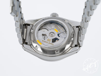 Grand Seiko Heritage Collection GMT Hi-Beat Silver Dial Stainless Steel Automatic Watch SBGJ001 w/ Box