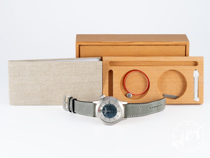 Habring COSZM Telemeter Chrono Blue & Silver Dial SS CronotempVs III CLUB WATCH Ltd Field Watch BP