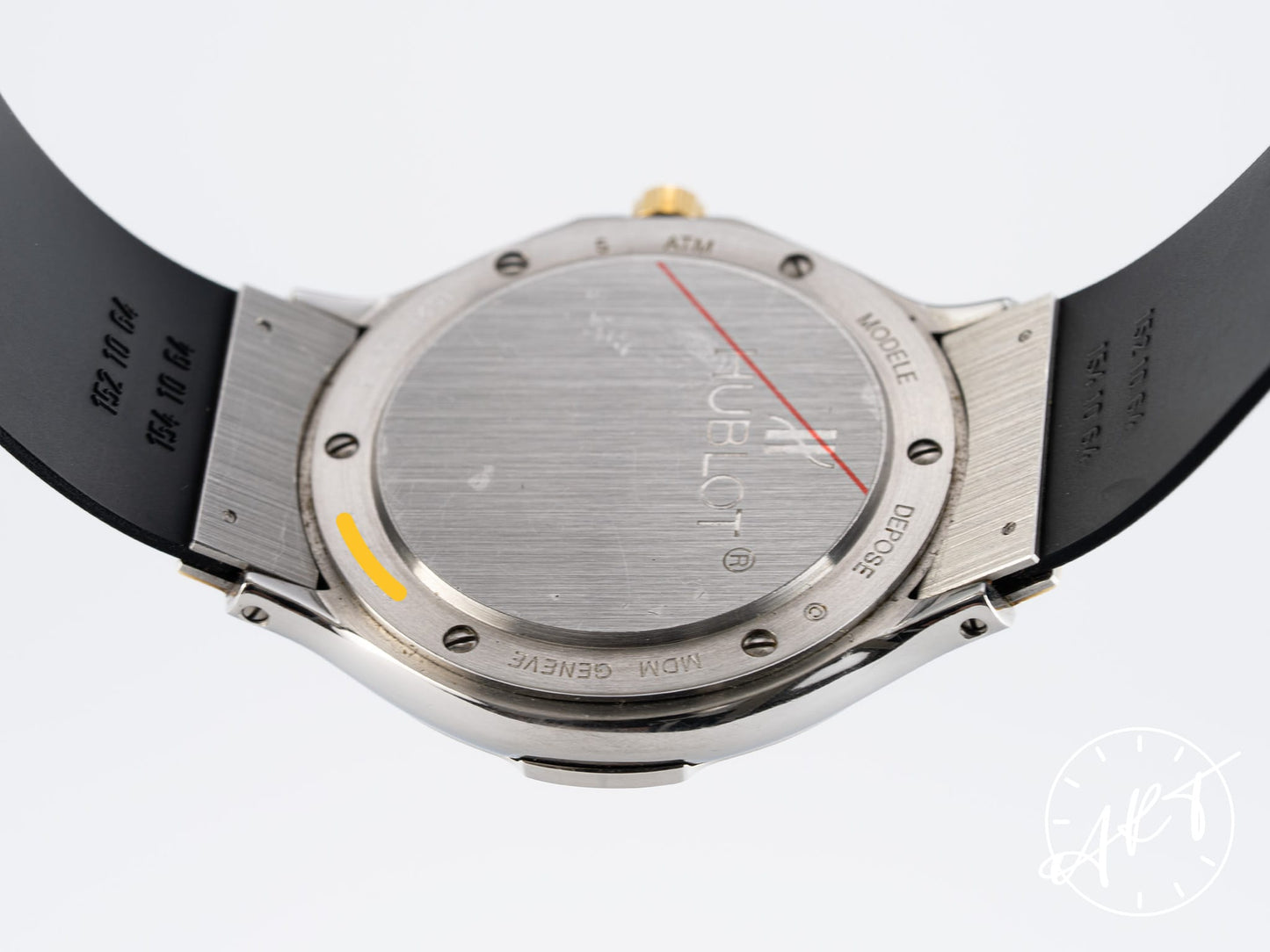 Vintage Hublot MDM Classic Black Dial 18K Gold & SS Quartz Watch 1521.1