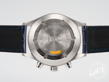 IWC Pilot Day-Date Chronograph Black Dial SS Auto Watch IW370607 w/ Box