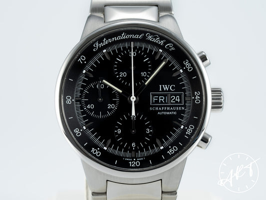 IWC GST Chronograph Day-Date Black Dial Stainless Steel Auto Watch IW3707038