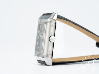 Jaeger-LeCoultre Reverso Grande Taille Black Dial “Shadow” SS Watch 271.8.61 w/Box