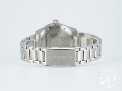 Longines Spirit Zulu Time GMT Green Bezel Black Dial SS Auto Watch L38024636 BP