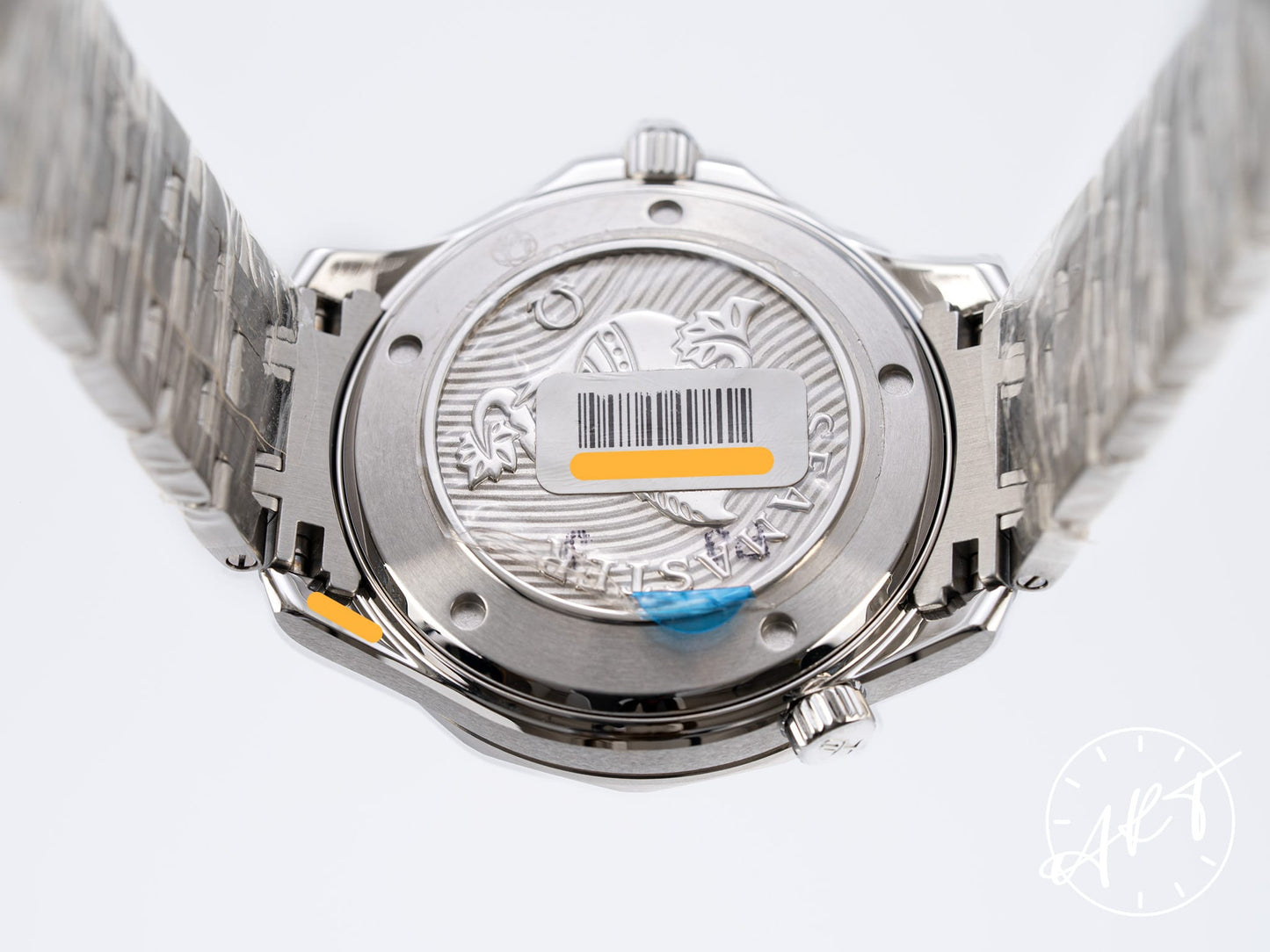NEW Omega Seamaster Co-Axial Chronometer Blue Dial SS Auto Diver Watch w/ B&P