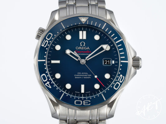 Omega Seamaster 300 Blue Dial Stainless Steel Automatic Diver Watch w/ Box