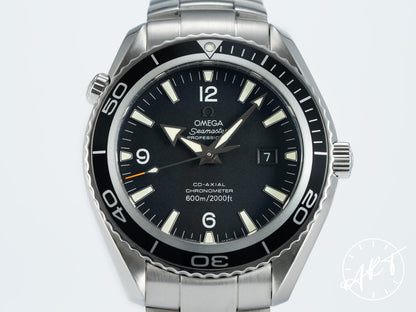 Omega Seamaster Planet Ocean 600M Black Dial SS Auto Diver Watch 2200.50.00 BP