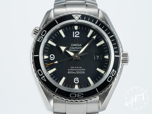 Omega Seamaster Planet Ocean 600M Black Dial SS Auto Diver Watch 2200.50.00 BP