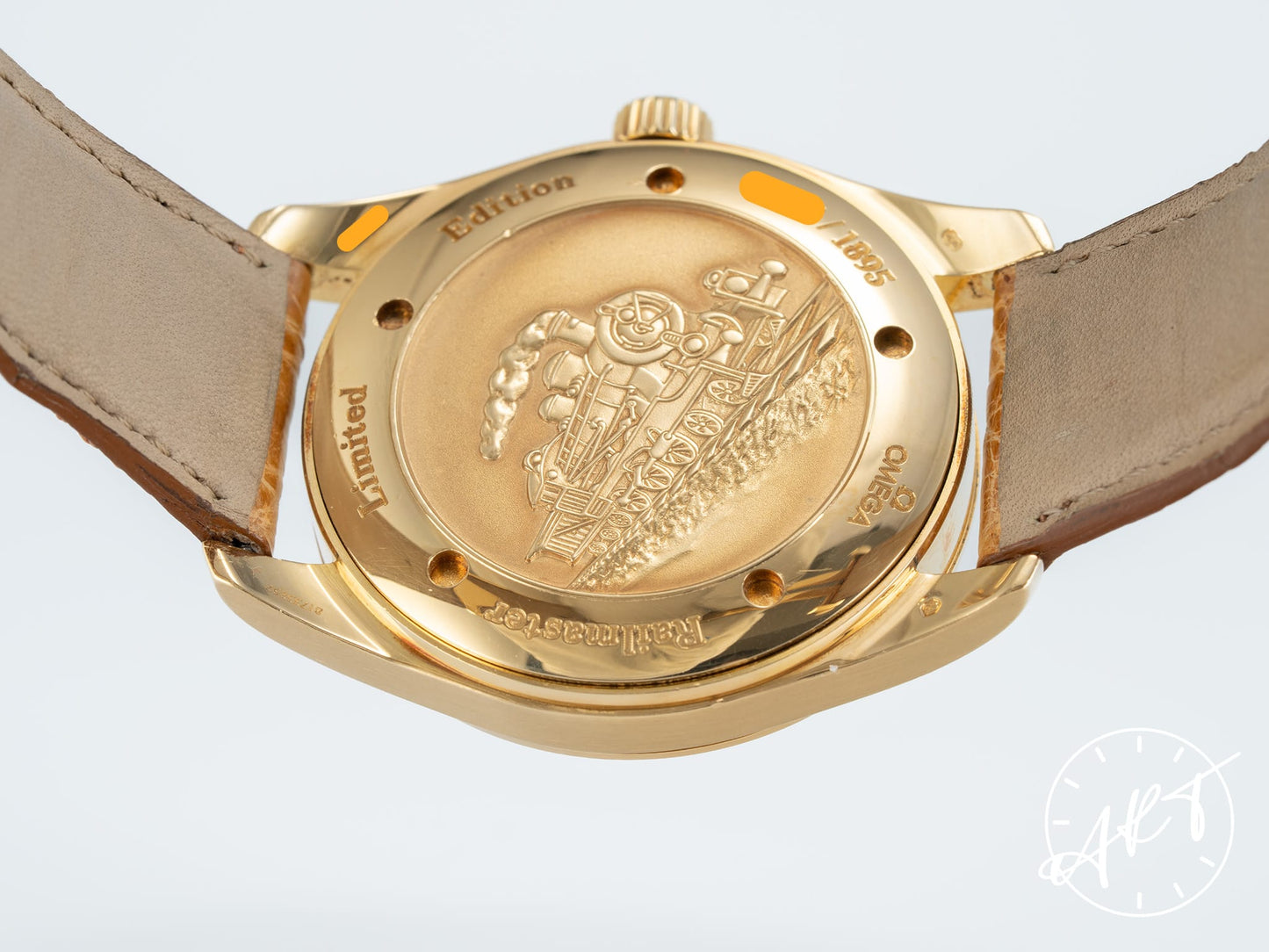 Omega Seamaster Railmaster Black Dial 18K Gold Auto Ltd Watch 2608.52.37 w/ B&P