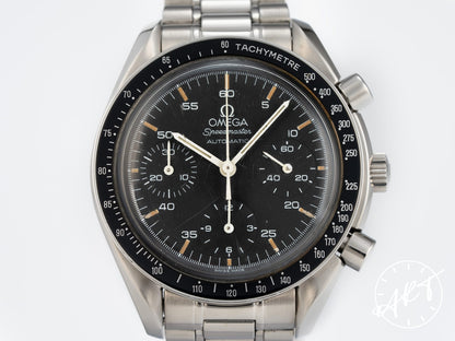 Omega Speedmaster Reduced Chronograph Black Dial SS Auto Pilot Watch 3510.50.00