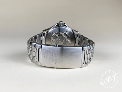 Omega Seamaster 300 Blue Wave Dial SS Auto James Bond Diver Watch 2531.80.00