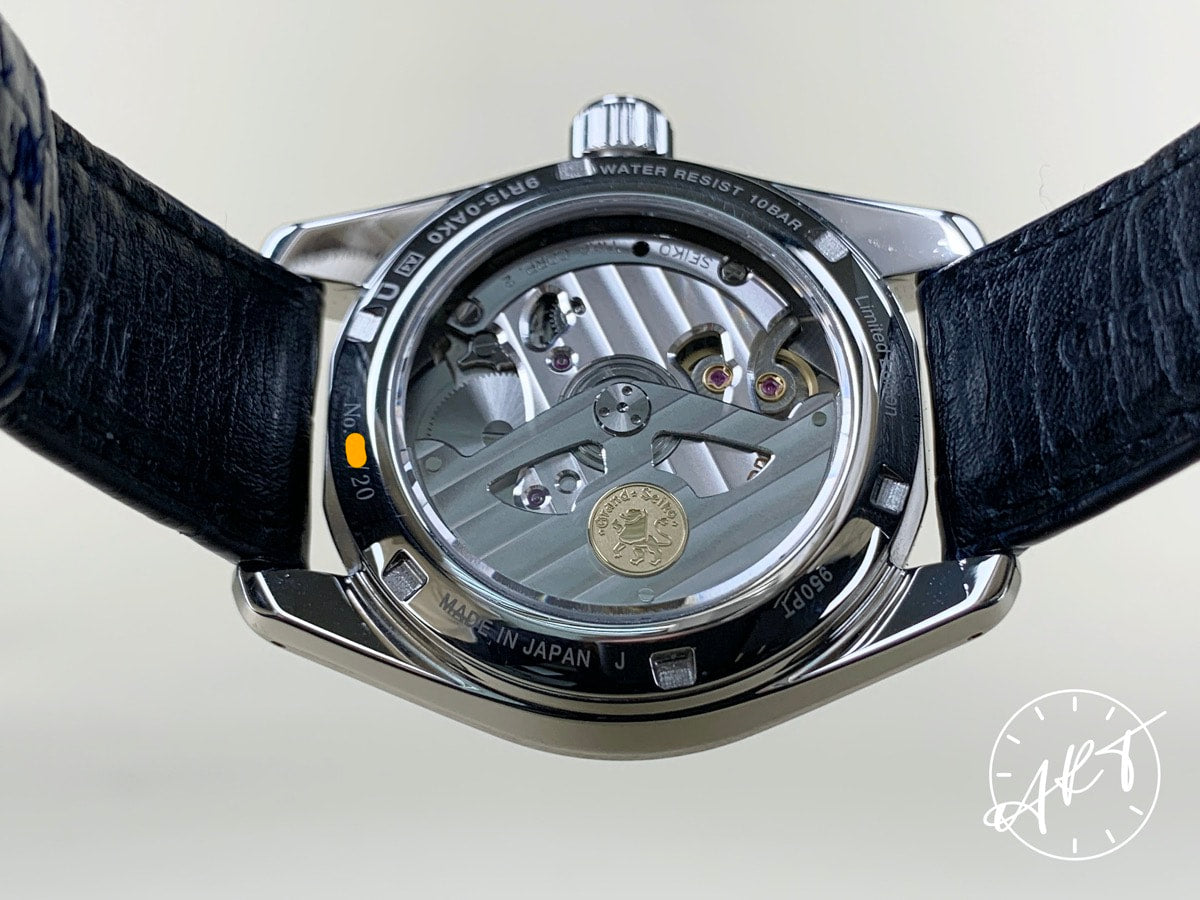 Grand Seiko Heritage Kira Zuri Platinum Spring Drive US Ltd Watch SBGA385 BP