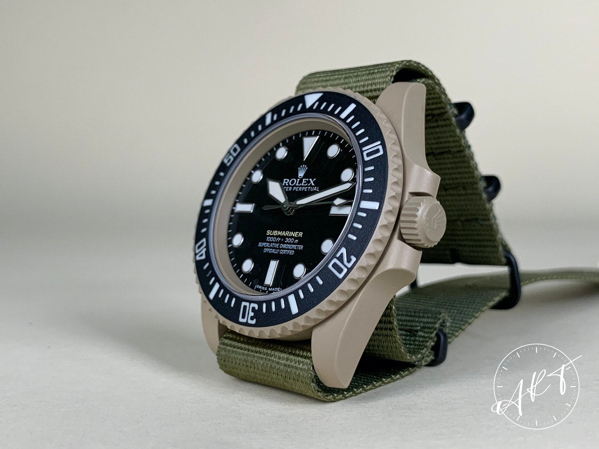 Rolex Submariner Black Dial PVD SS Project X 55 Pcs Ltd Diver Watch 114060 BP