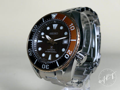 NEW Seiko Prospex Root Beer Sumo Black Dial SS Asia Ltd Diver Watch SPB192J1 BP