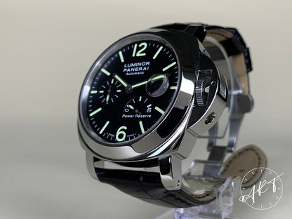 Panerai PAM 90 Luminor Power Reserve Black Dial Watch PAM00090 BP + Receipt