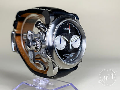 Graham Chronofighter Black Dial Tribute To Winston Churchill Ltd Watch w/Box