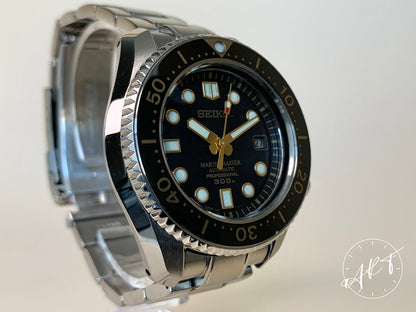 Seiko Marinemaster 300M Black Dial 50th Anniv Ltd Diver Watch SBDX012 w/ Paper