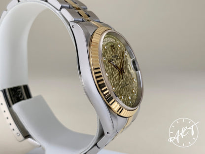 Tudor Prince Day-Date Champagne Diamond Dial 18K Gold & SS Watch 76213