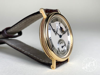 Breguet Classique Moonphase Silver Dial 18K Gold Auto Watch 3130BA in FULL SET