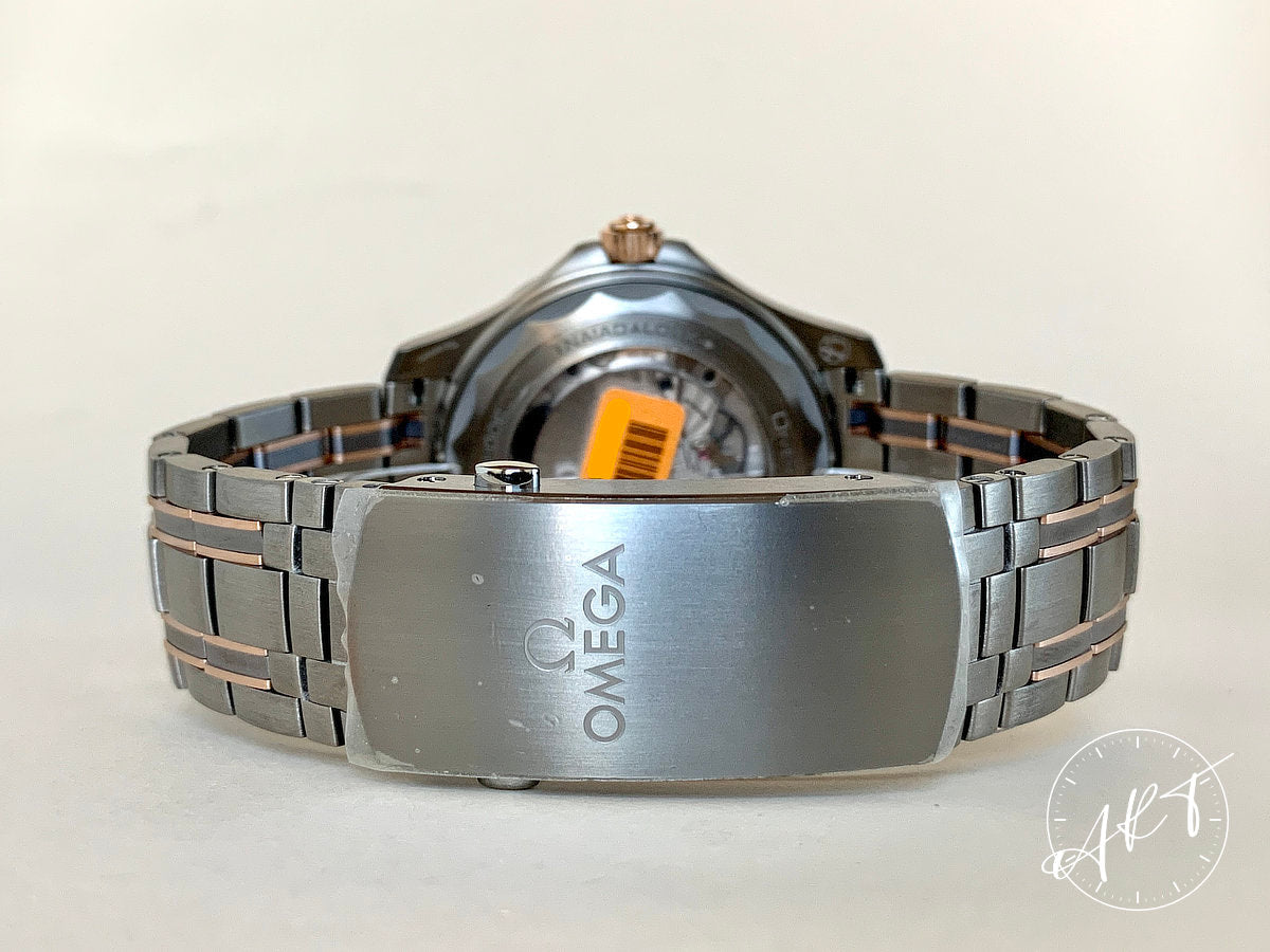 NEW Omega Seamaster Diver 300M Gray Dial “Tridor” Tantalum Auto Ltd Watch w/ B&P