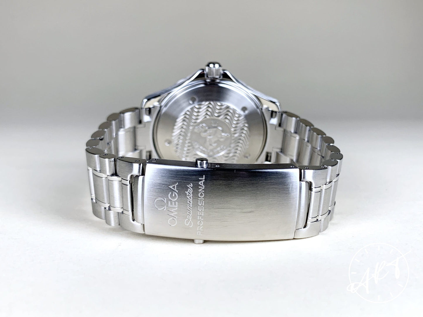 Omega Seamaster 300 Electric Blue Wave Dial SS Auto Diver Watch 2255.80.00