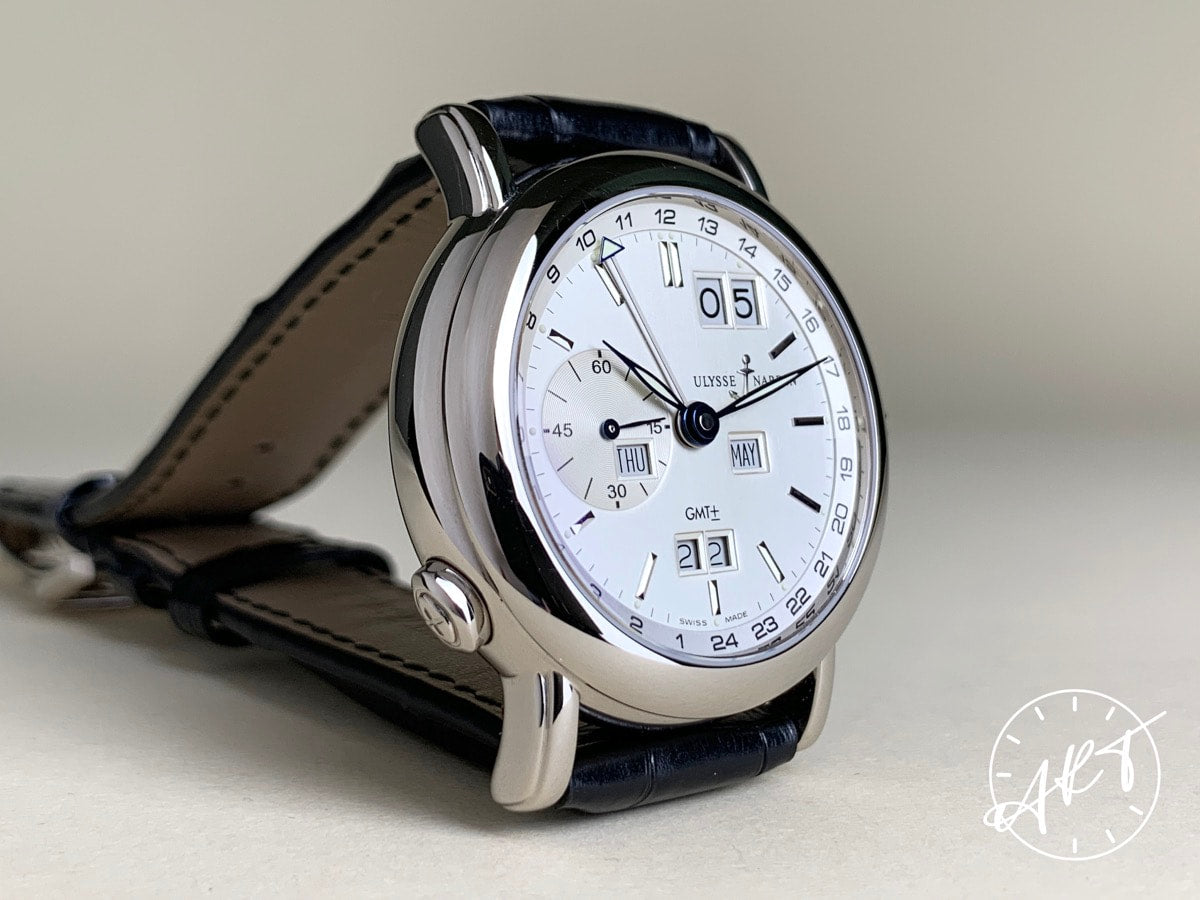 Ulysse Nardin 320-22/31 Perpetual Calendar GMT White Dial 18K WG Auto Watch BP
