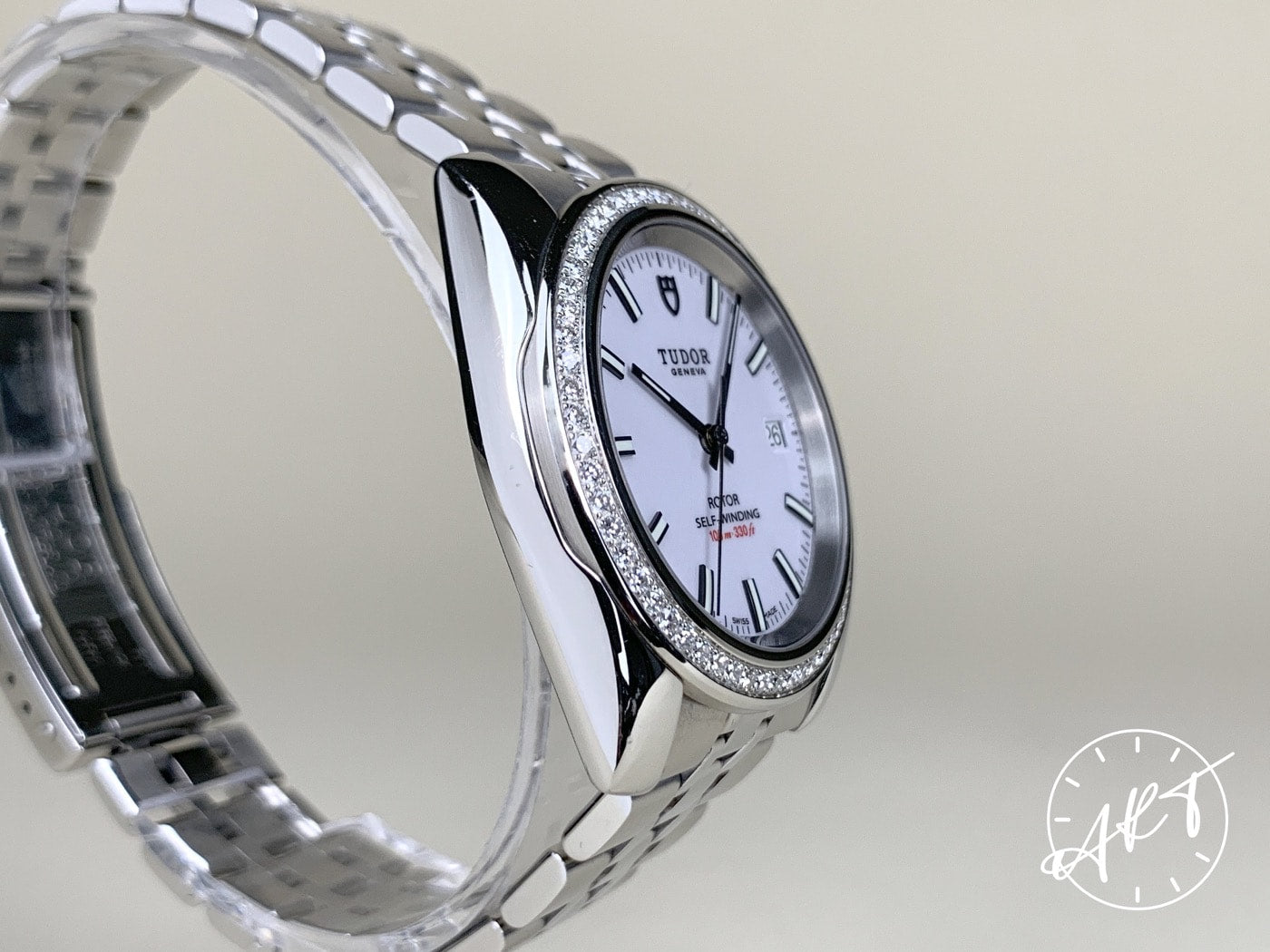 Tudor Classic Date White Dial Stainless Steel Automatic Watch 21020 in FULL SET