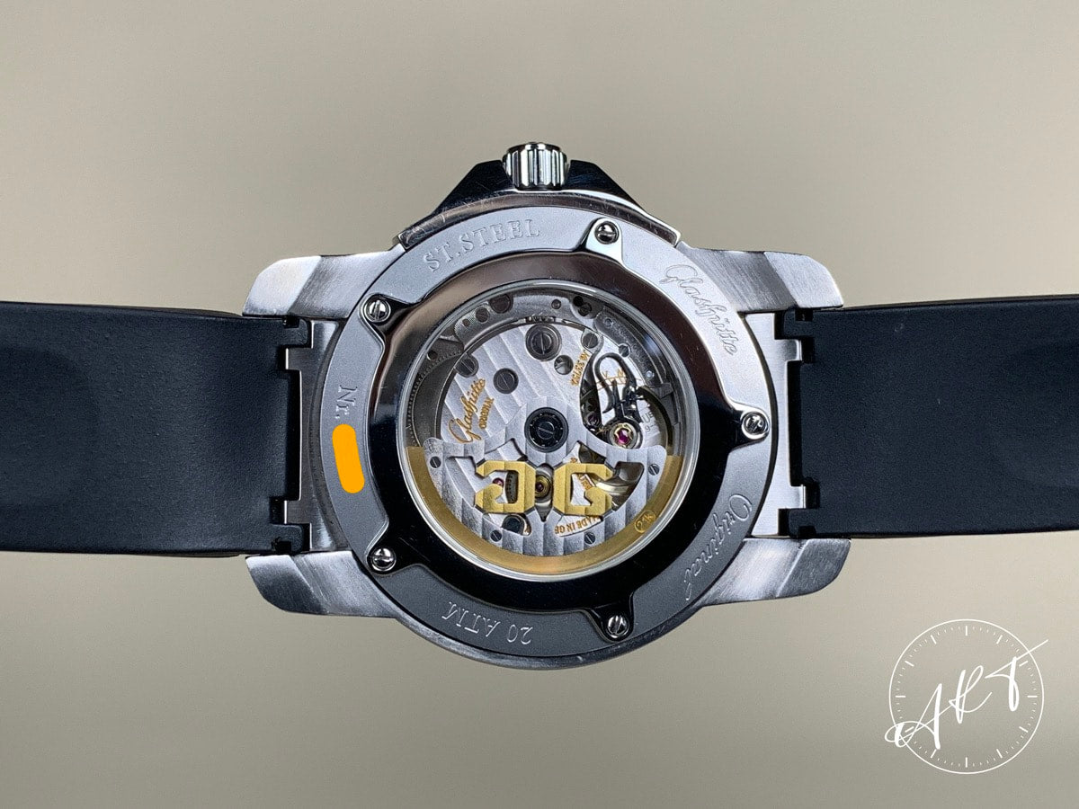 Glashütte Original Sport Evolution Panorama Date Black Dial SS Diver Watch BP