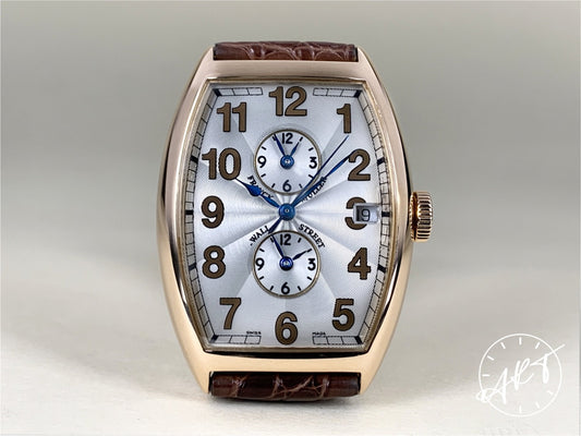 Franck Muller Master Banker Multi Time Zone Silver Dial 18K RG 10 Pcs Ltd Watch BP