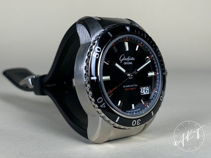 Glashütte Original Sport Evolution Panorama Date Black Dial SS Diver Watch BP