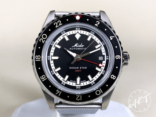 NEW Mido Ocean Star GMT Black Dial SS Hodinkee Ltd Diver Watch BP