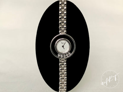 Chopard Happy Diamonds 18K WG Quartz Ladies Watch 4112 *18K WG Bracelet*