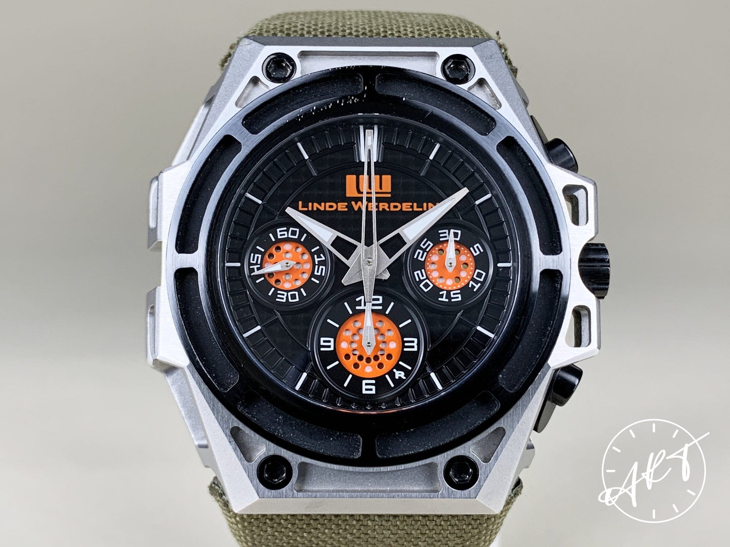Linde Werdelin Spidospeed Chrono Black & Orange Dial Carbon Fiber Ltd Watch BP