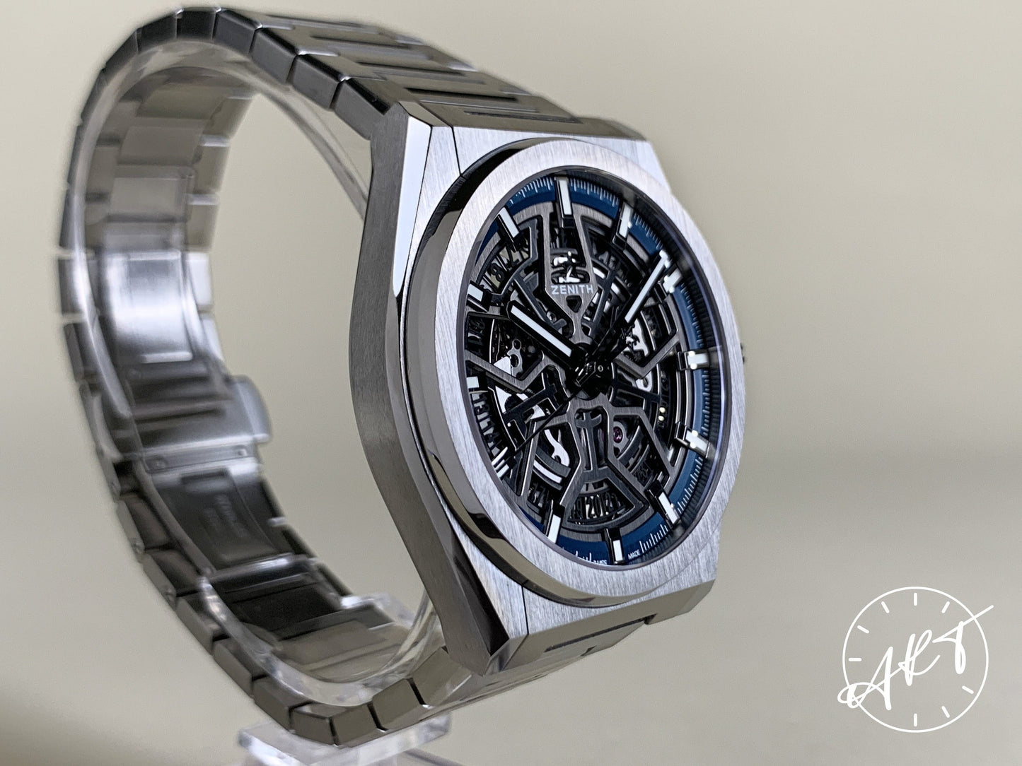 Zenith Defy Blue Dial Titanium Automatic Watch in FULL SET