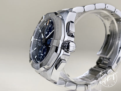 Tag Heuer Aquaracer Chronograph Blue Dial SS Auto Diver Watch CAY2112