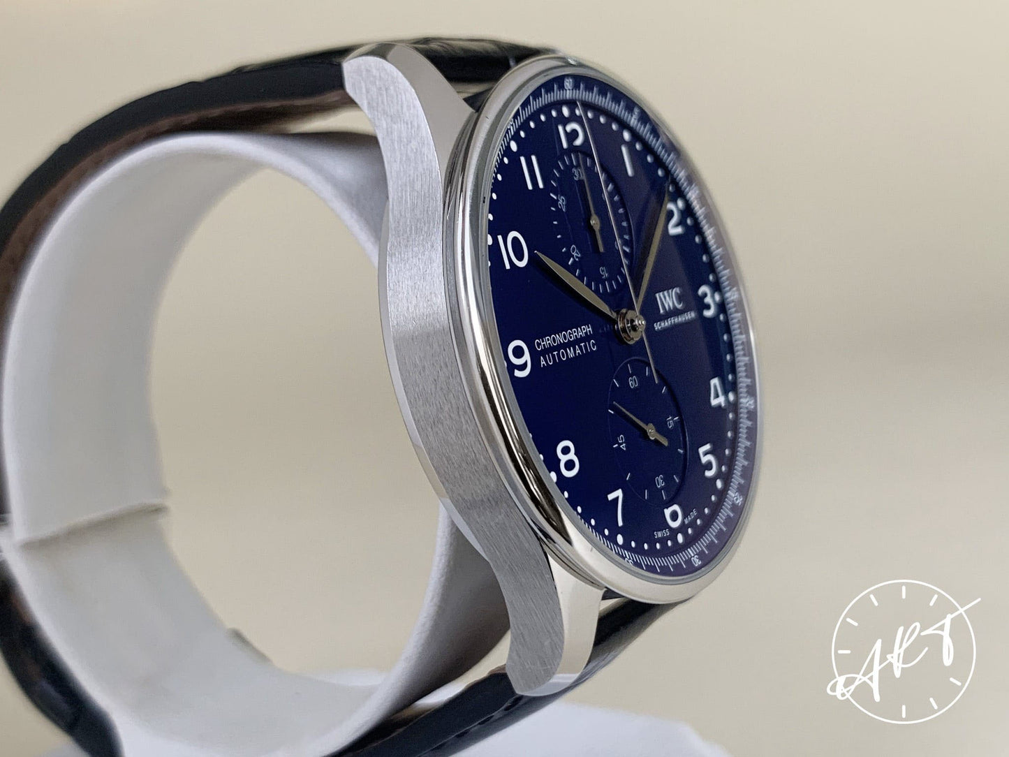 IWC Portugieser Chrono Blue Dial SS Auto 150 YEARS Ltd Watch IW371601 w/ B&P
