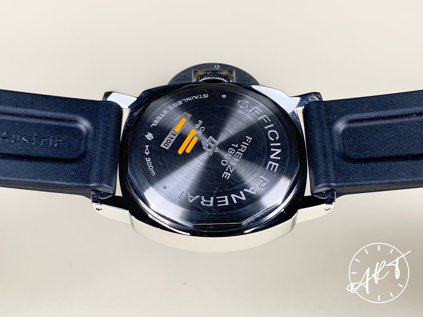 Panerai PAM 005 Luminor Marina Logo Black Dial SS Diver Watch PAM00005 BP
