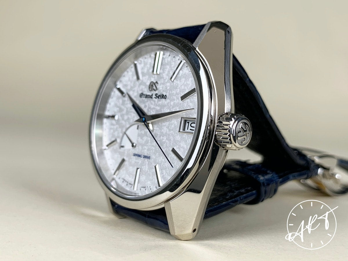 Grand Seiko Heritage Kira Zuri Platinum Spring Drive US Ltd Watch SBGA385 BP