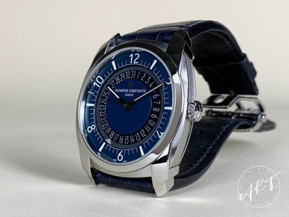 Vacheron Constantin Quai De L'lle Date Blue Dial SS Auto Watch 4500S w/ B&P