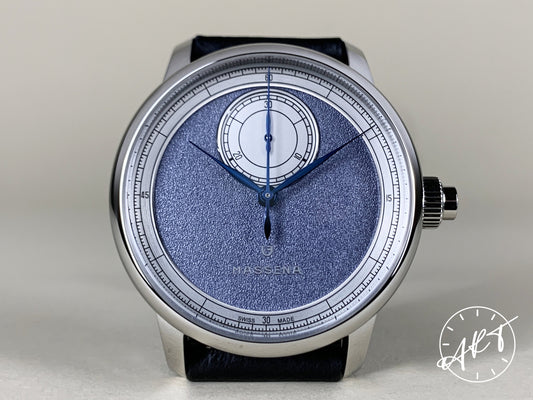 NEW Louis Erard x Massena LAB Blue Dial Le Chronographe Monopoussoir Ltd Watch w/ BP