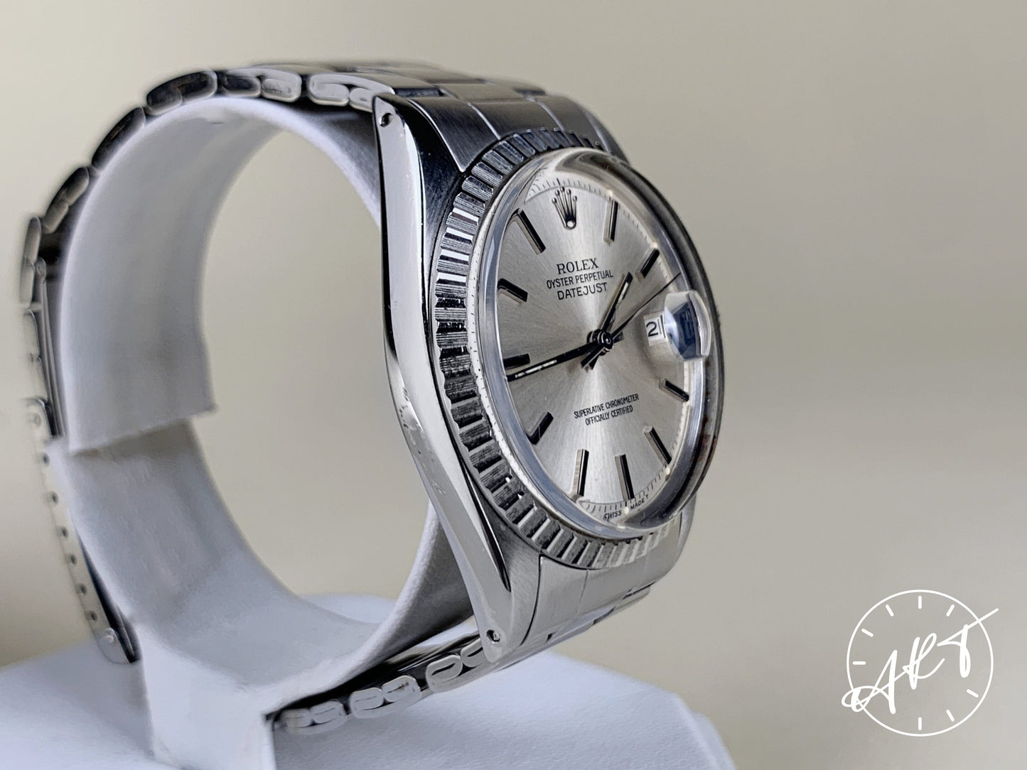 1973 Rolex Oyster Perpetual DateJust Silver Dial Watch 1603 w/ 7836 Bracelet