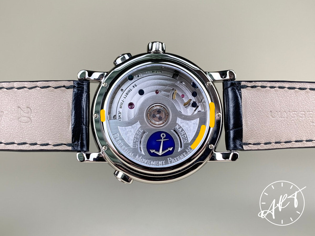 Ulysse Nardin 320-22/31 Perpetual Calendar GMT White Dial 18K WG Auto Watch BP