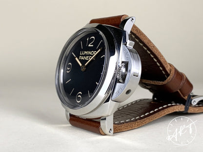 Panerai PAM 372 Luminor 1950 N Serial 3 Days Black Dial SS Watch PAM00372 BP